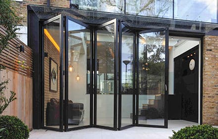 Porte en aluminium et verre