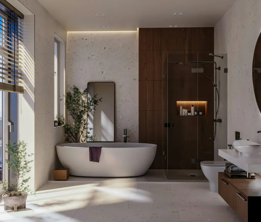 Conception d'une salle de bains connectée dotée de technologies de pointe
