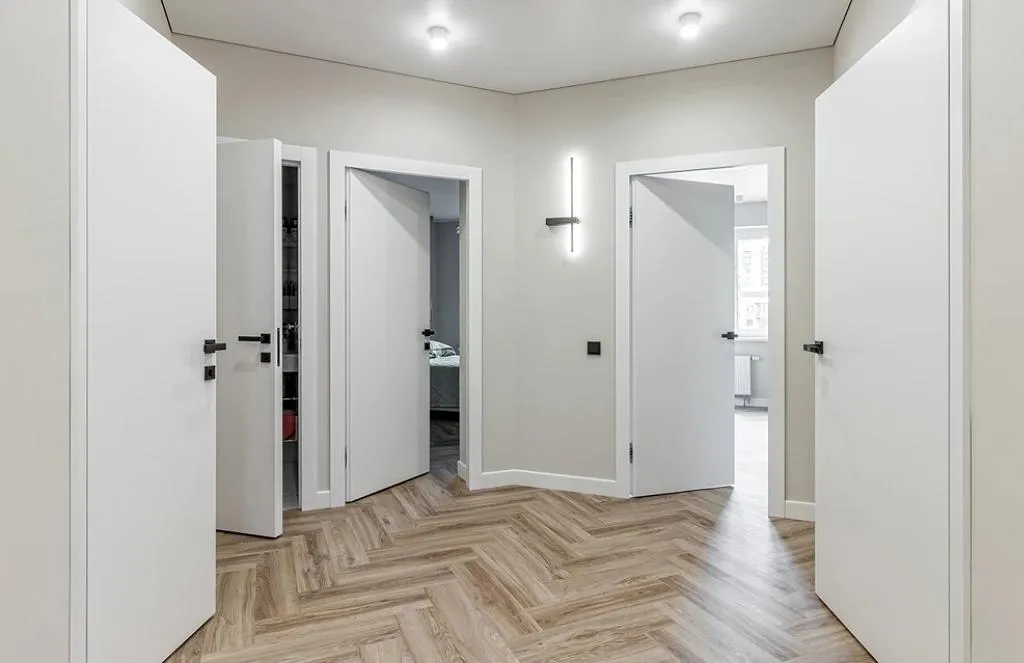 Porte intérieure moderne pour mobil-home par Fenso