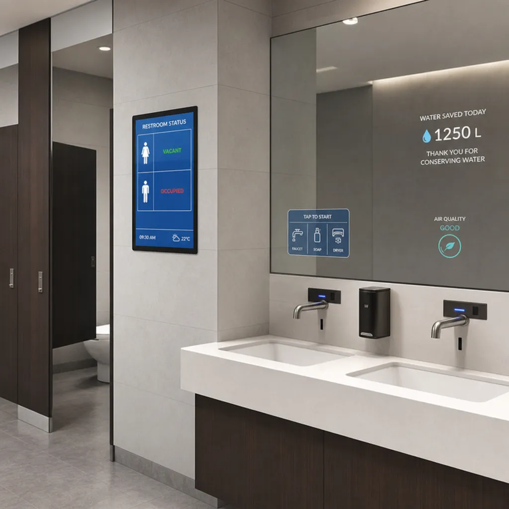 Technologies intelligentes pour la salle de bains dans un cadre professionnel